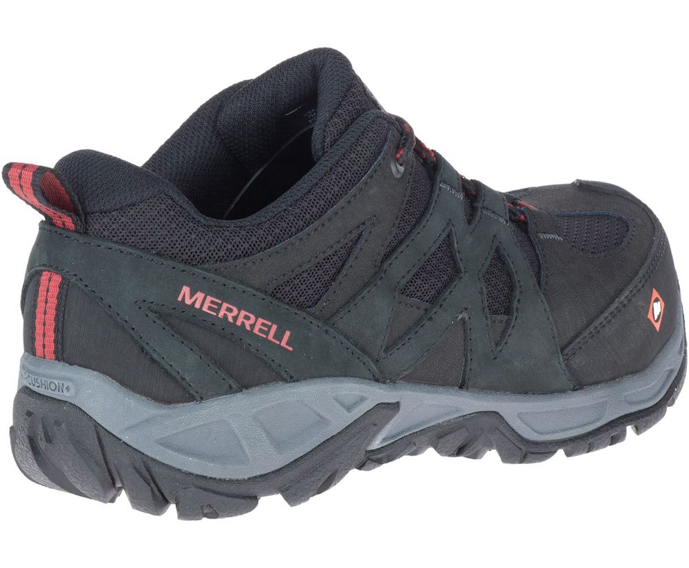 Buty Trekkingowe Merrell Damskie Czarne - Siren Alloy Toe Work - 273681-CXL